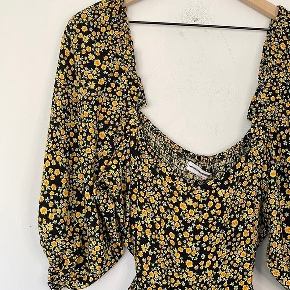 Faithfull the Brand Black and Yellow Floral Jumpsuit - Picture 3 of 13